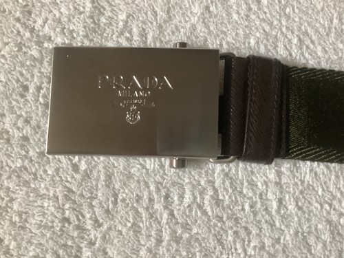 Prada belt khaki metal - prada,