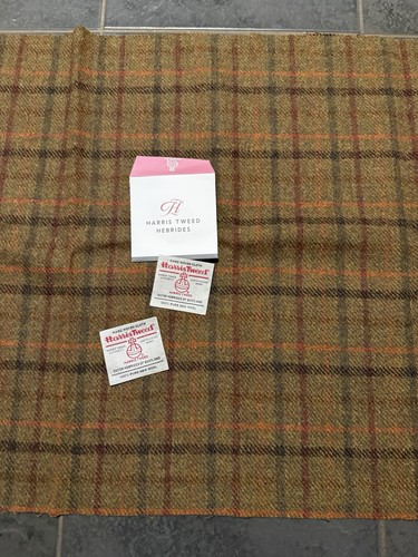 Brown harris tweed fabric - brown,