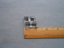 2 LARGE VINTAGE  GLASS BUTTONS