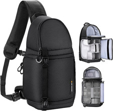K&F Concept Camera Sling Bag for Photographers, Professional 10L Waterproof Shou