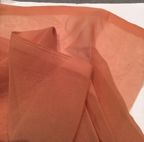 Fine sari remnant apricot - sari,