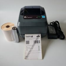 Zebra GK420t  Thermal Transfer Label Printer w/ Ribbon Labels PSU USB Cable 727