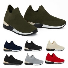 LADIES WOMENS SLIP ON SOCK