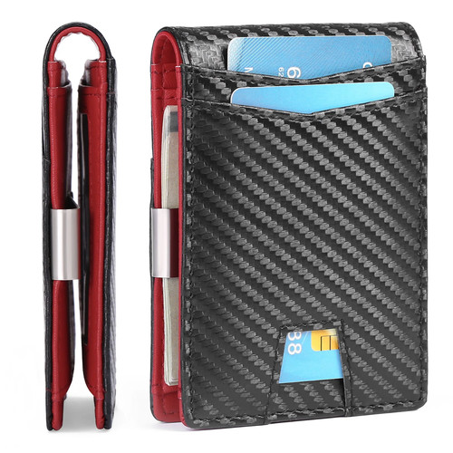 Men carbon fiber wallet - men's,