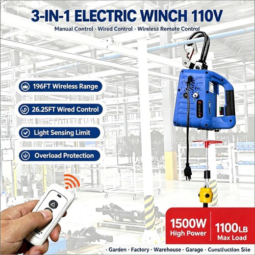 220v electric hoist - 220v, 3-in-1