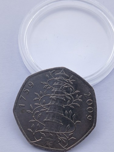 2009 kew gardens 50p coin - kew,