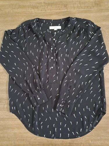 Loft modern henley blouse - modern,