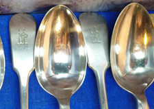 6 Late Victorian Silver Plate