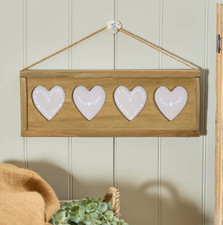 Hanging Rustic 4 heart fir
