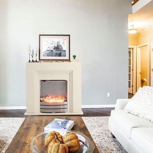 Living room fireplace large - room,