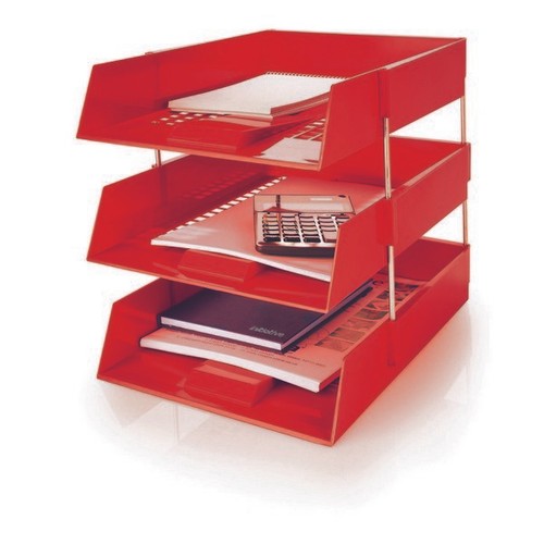 Letter trays with risers - trays,