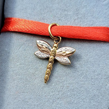 Tri Colour 9ct Gold Dragonfly