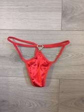 BNWOT Red Satin Strappy Cut