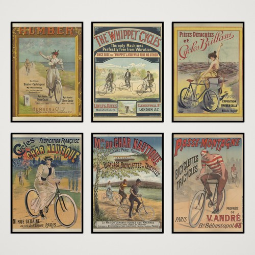 Vintage bicycle poster - bicycle, humber
