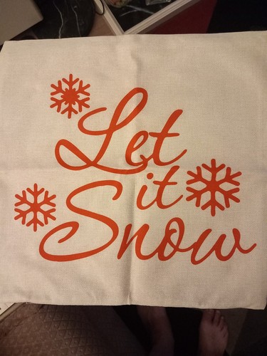 Christmas cushion cover let - christmas,