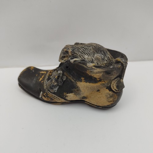 Vintage ceramic two mice - two,