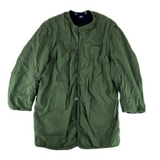 Swedish Army Thermal Jacket Liner Green M59 Vintage 80s Cold Weather Parka Large