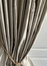 Silver Silk Interlined