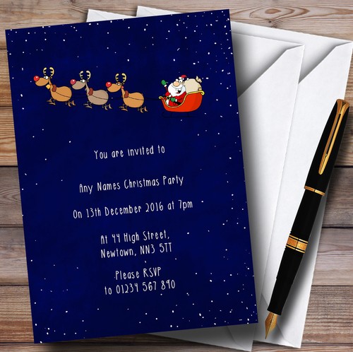 Santa sleigh night - sleigh,