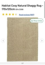 Habitat Cosy Natural Shaggy