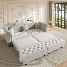 83.8" 3 Seater Sofa with Pull