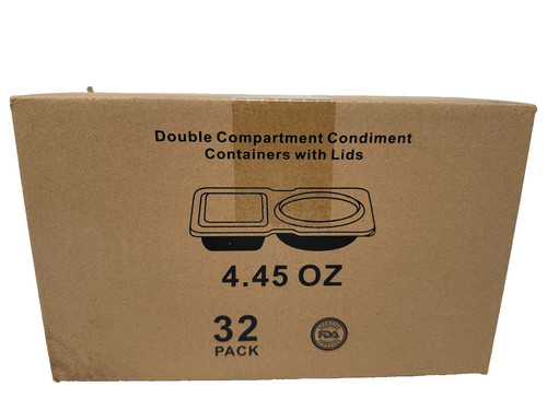 Double compartment condiment - double,