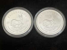 2 Fine Silver 999 Krugerrand 1