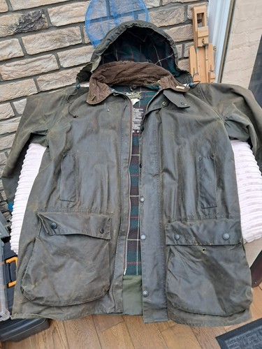 Barbour northumbria waxed coat - waxed,