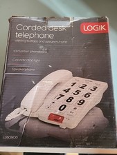 Logik L05CBIG10 Corded Desk Telephone with Big Buttons And Speakerphone