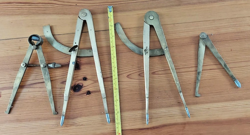 Set large brass - of, 4