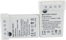 2PCS EN-EL5 (1700Mah/3.7V)