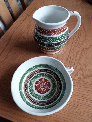 Vintage dragon pottery - dragon, jug