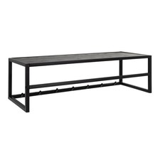 Modern Black Metal Coat Rack