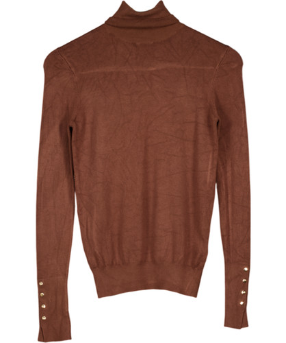 Zara brown fine knit roll - fine,