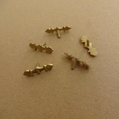 Brass belt studs medieval - brass, 5