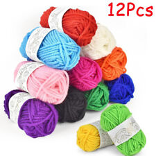 12X Mixed Yarn Wool Job Lot Knitting Crochet Squares Pompom Crafts Toys Bundles