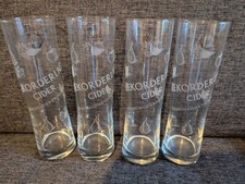 4 X Rekordelig Swedish Cider Tall Pint 20oz Glases Tall fruit bar mancave drink