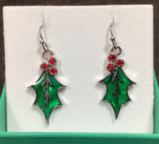 Christmas Holly Inlaid Paua