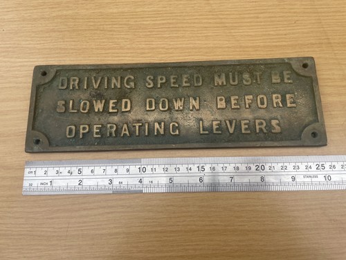 Vintage brass sign plaque - vintage,