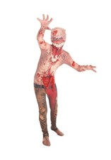 Kids Exploding Guts Zombie Morphsuit Boys Scary Halloween Fancy Dress Costume