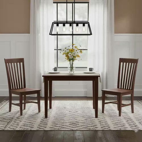 Espresso solid wood dining - espresso,