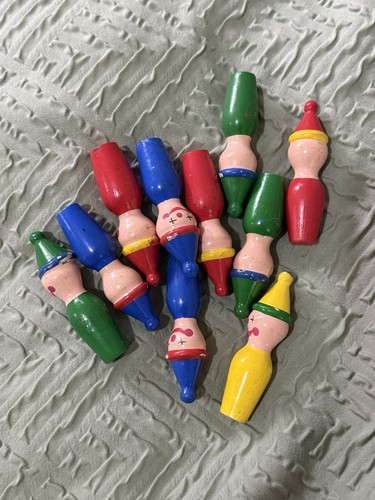 Vintage wooden skittles - vintage,