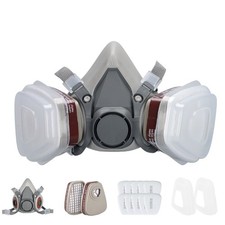 Pro Half Face Mask Respirator For Woodworking Painting Welding Sanding Facepiece
