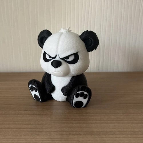 Grumpy panda funny ornament - funny,