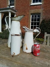 Vintage enamel jugs and water - enamel,