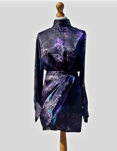 Zara satin oriental floral - satin,