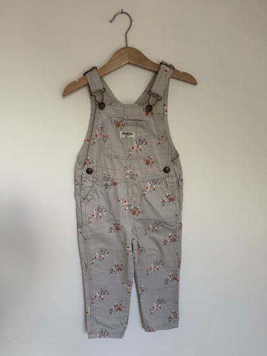 Floral oshkosh dungarees - floral,