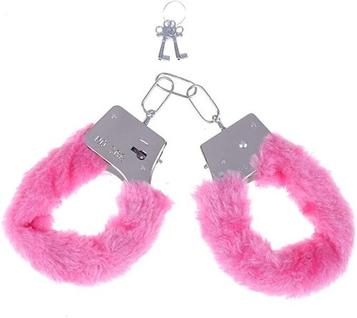 Fluffy furry handcuffs - fluffy, hen