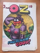 OZ MAGAZINE #18 FINGERLICKIN' GOOD FEBRUARY 1969 WARHOL MICHAEL X CRUMB VGC