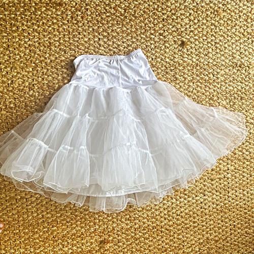 Women white tulle - women's, petticoat
